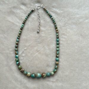Jay king Sterling silver and turquoise necklace